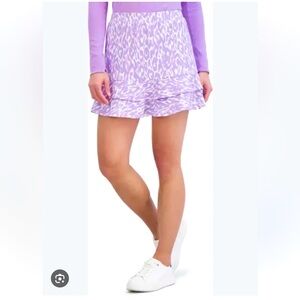 SAGE COLLECTIVE Flyer Floral Ruffle Hem Purple Skort Women’s SZ Small BRAND NEW